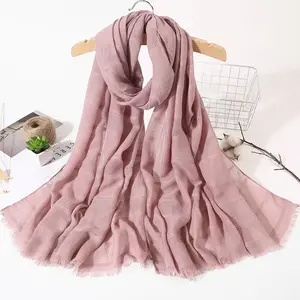 Abaya islámico Hijabs190 * 90cm de alta calidad, algodón, lino, proveedor de China