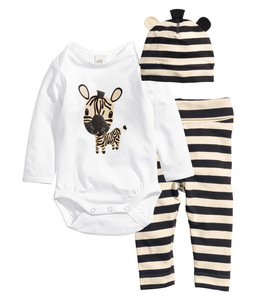 En gros Enfants D'été Pyjama 3 Pcs Set À Manches Courtes O-cou Pyjama Bébé Ensemble - Product Image 6