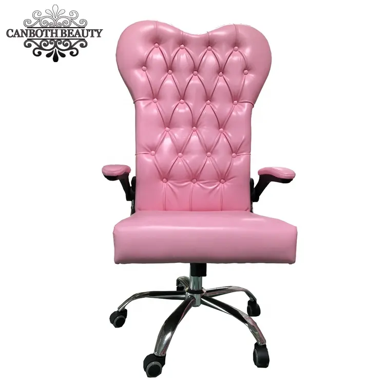 Cadeira de manicure em forma de coração, venda quente, cadeira de manicure rosa/salão de beleza, cadeira do cliente CB-HS003