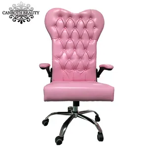 热卖心形粉红色美甲客户椅子/美容院客户椅子 CB-HS003