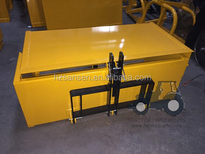Boîte de transport basculante à <span class=keywords><strong>3</strong></span> <span class=keywords><strong>points</strong></span> pour tracteurs compacts; <span class=keywords><strong>Godet</strong></span> <span class=keywords><strong>arrière</strong></span> monté sur tracteur de transport agricole 1.2m -1.5m-1.8m-2.1m - Product Image 3