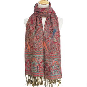 70*180cm Soft Reversible Paisley Pashmina Shawl <strong>Wrap</strong> Scarf Arab Women <strong>Head</strong> <strong>Wraps</strong> - Product Image 3