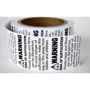 Asfixia etiqueta "inventario" etiqueta personalizada 2 "de ancho por 1" de altura - Product Image 5
