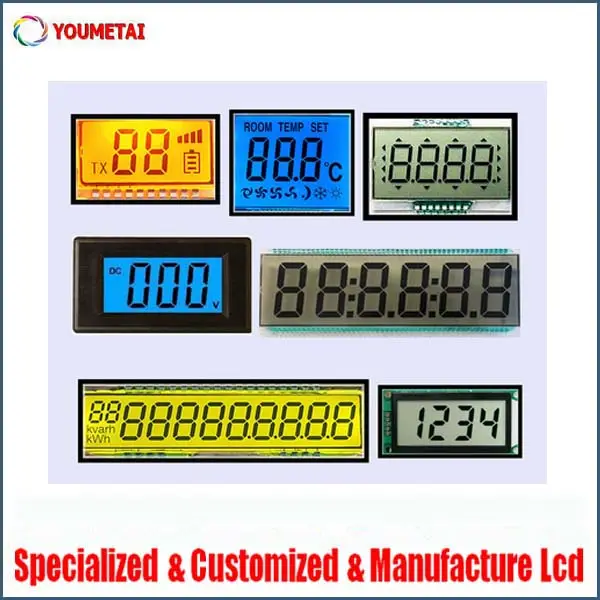 תצוגת lcd קטע לתכנות מותאם אישית