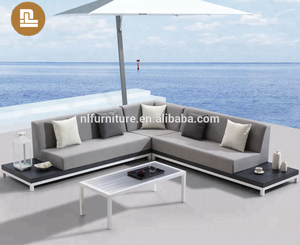 Ensemble <span class=keywords><strong>de</strong></span> canapés d'extérieur en Aluminium, tissu imperméable, en forme <span class=keywords><strong>de</strong></span> L, meubles <span class=keywords><strong>de</strong></span> <span class=keywords><strong>jardin</strong></span> d'hôtel - Product Image 2