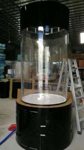 21 di Alta Paesaggio Acquatico tropicale 8 Gallone Rotondo <span class=keywords><strong>Acquario</strong></span> forma personalizzata cilindrico serbatoio di pesce <span class=keywords><strong>Acquario</strong></span> Acrilico - Product Image 3