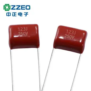 Condensador de película de poliéster CL21, 123j, 250v