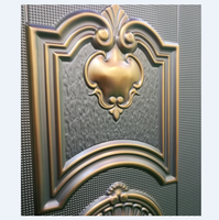 Porte d'entrée antivol en acier, sécurité, porte extérieure en métal de qualité supérieure, nouveau style