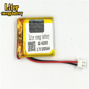 Stecker 2,5-2 P <span class=keywords><strong>3</strong></span>,7 V 482833 500 mah Wiederaufladbare lipo batterie solar li ionen polymer lithium-batterie mit PCM - Product Image 2