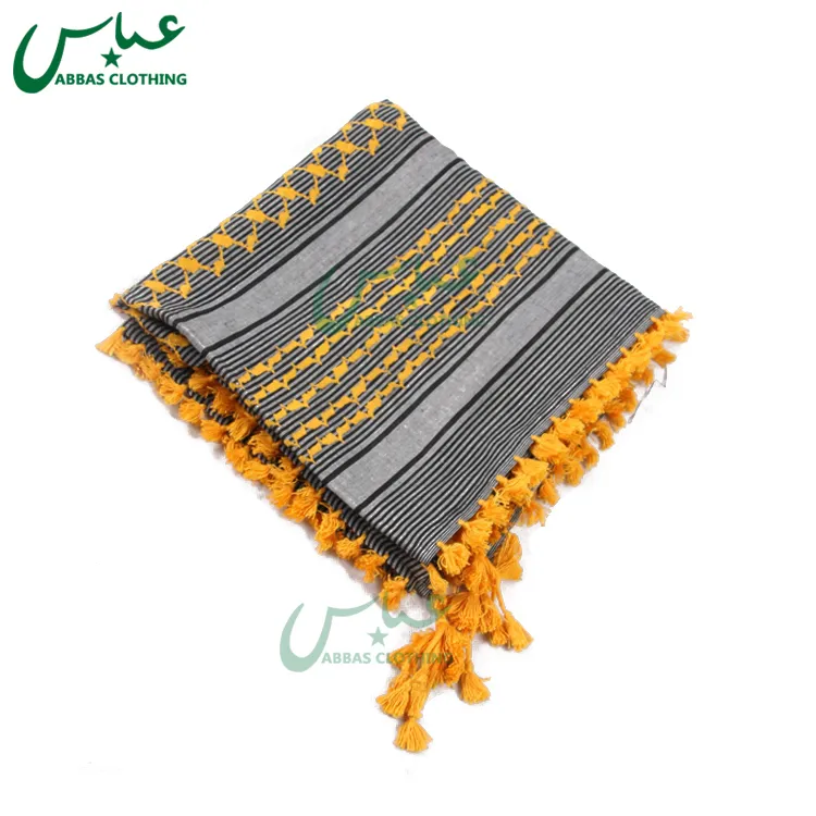 2021 Yellow Shemagh scarf /Keffiyeh Scarf Yashmagh Y059