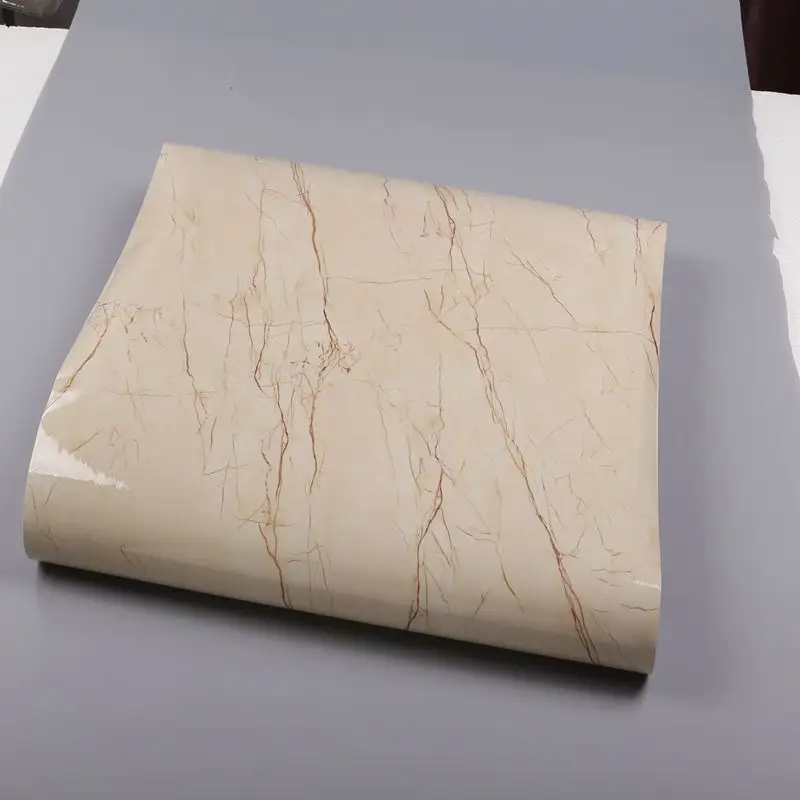 Di alta qualità marmorizzazione carta da parati mositure muffa a prova di carta da parati con colla 0.6 m * 10 m per rotolo