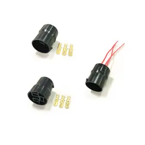 Pabrik 3 pin/cara pria Mitsubishi Nippon Alternator konektor perbaikan DJ70318-6.3-11