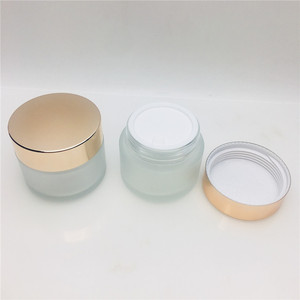 Conteneurs de cosmétiques de maquillage dépoli, pot vide avec capuchon <span class=keywords><strong>rose</strong></span> doré, 100g 100ml, 10 pièces - Product Image 6