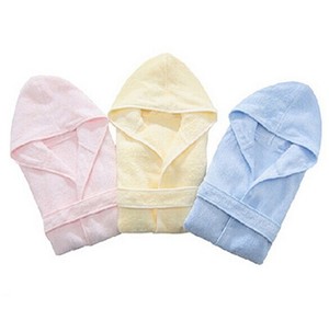 Batas de baño de bambú orgánico para bebé, túnicas térmicas simples transpirables personalizadas de animales, de 0 a 6 meses - Product Image 1