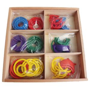 Bloques de formas geométricas coloridas de madera, juguetes educativos de desarrollo temprano, regalos <span class=keywords><strong>Froebel</strong></span> - Product Image 6