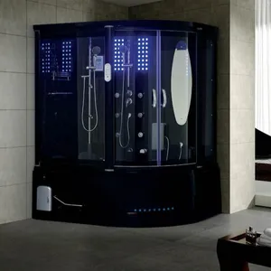 Vente en gros usine : Cabine de <span class=keywords><strong>douche</strong></span> vapeur autoportante en acrylique avec baignoire spa hydromassante intégrée - Product Image 1