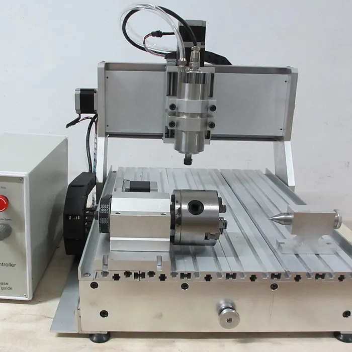 Metal mecánico Cnc 3020 Cnc cilindro máquina de grabado máquina de carpintería tornillo de bola Manual 4 ejes NC estudio 4000 mm/min 60mm