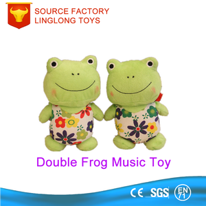 Dibujos animados sonido voz muñeca <span class=keywords><strong>ojos</strong></span> grandes Rana juguetes Rana verde juguetes de peluche - Product Image 6