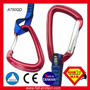 A712QD-SW CE EN12275 อลูมิเนียม 23kN ควิกดรูว์พร้อมตัวล็อคแบบลวดสำหรับปีนเขา - Product Image 6