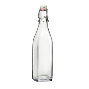 Botella de Vidrio Roja con Tapa Abatible Giara de 1 Litro - Botella de Vidrio Roja Ecológica para Cordiales y Conservas de <span class=keywords><strong>Bormioli</strong></span> <span class=keywords><strong>Rocco</strong></span> - Product Image 3