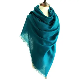 wholesale plain and length design top quality Inner Mongolia wool scarf