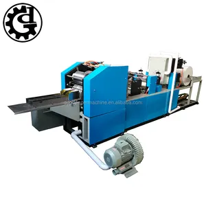Impresión automática servilleta tejido papel cembossed doblado equipo Fabricación de la máquina
