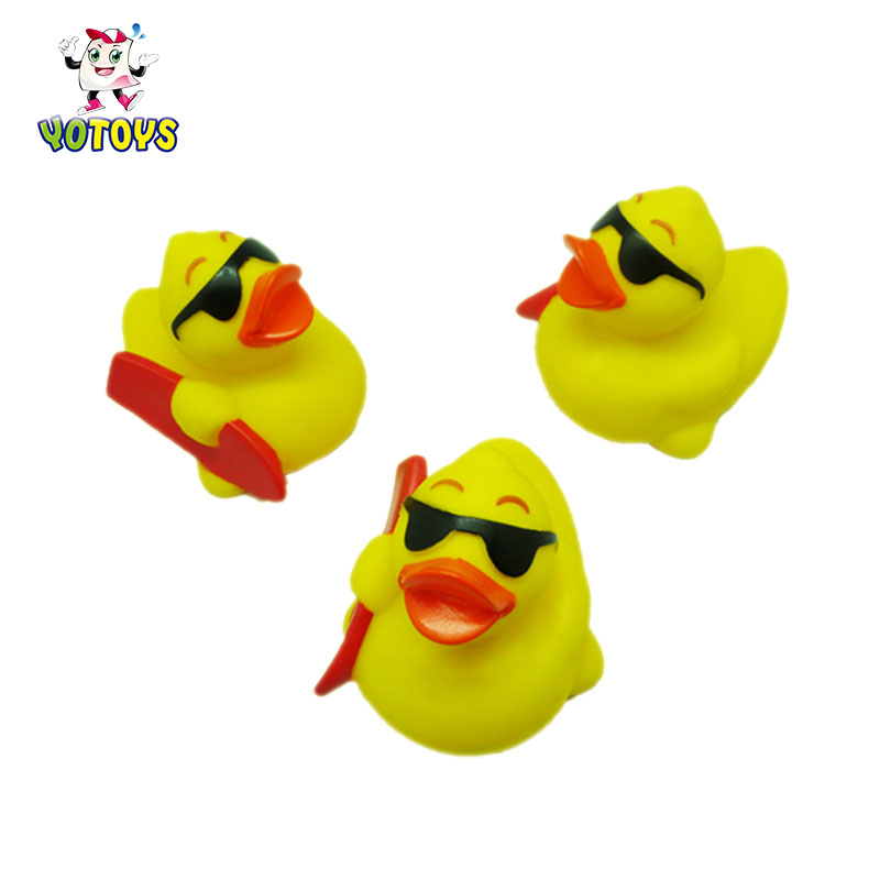 Новинка, пластиковые солнцезащитные очки на заказ, игрушечная утка из ПВХ, Детские Игрушки для ванны, резиновая утка для детей