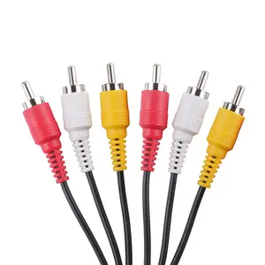 DAJIANG High-End Fast Charging <strong>RCA</strong> Plug Cable Customized OEM Nickel Plated 3*<strong>Rca</strong> Male 3*<strong>Rca</strong> Male <strong>Video</strong> <strong>Audio</strong> Cable Cameras Cars - Product Image 3