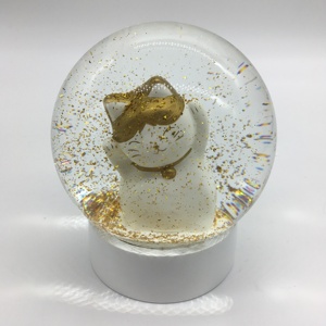 Factory Poly Resin unicorn <strong>Cat</strong> Custom <strong>Snow</strong> <strong>Globe</strong> - Product Image 4