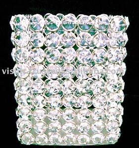 Silver Finish <b>Crystal</b> Vase and Pillar Holder <b>for</b> Home Decor and Gifts Handcrafted <b>Crystal</b> <b>Crafts</b> - Product Image 1