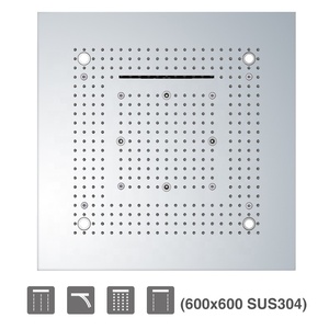 HIMARK Accessori per il Bagno <span class=keywords><strong>Soffione</strong></span> <span class=keywords><strong>Doccia</strong></span> <span class=keywords><strong>Multifunzione</strong></span> Grande a Soffitto ad Alta Pressione con Effetto Spa Pioggia Cascata e LED - Product Image 5