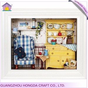 Fabriqués à la main avec simulation meubles DIY miniature maison de poupée en bois maison ukraine - Product Image 2