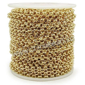 2015 de oro llena de <span class=keywords><strong>las</strong></span> <span class=keywords><strong>cadenas</strong></span> de joyería, la fabricación de joyas de oro de la cadena en rollo - Product Image 2