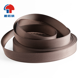 Nhà Máy Bán Buôn Cà Phê Colour Dải Phẳng Dệt Viền Polyester Vải Cho Túi Vai Dây Đeo Và Ghế Xe - Product Image 2