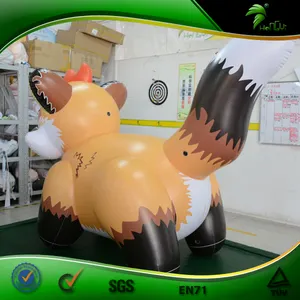 Nhà máy Giá Tùy Chỉnh Inflatable Vàng Fox với Quan Hệ Tình Dục Sph Bóng Bóng Bơm Hơi 3D Con Số