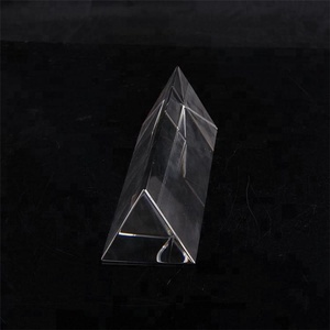 Crystown bền tam giác ngũ giác lăng kính Đèn Chùm Pha Lê Laser khắc Raindrop quang ống kính thủy tinh Laser khác nhau 3D - Product Image 5