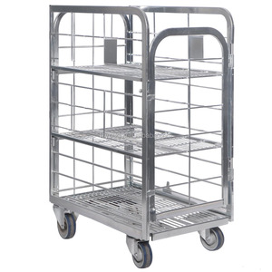 Công Nghiệp Giao Thông Vận Tải Gấp Stackable Di Chuyển CuộN Container Bảng Xe Đẩy Container - Product Image 2