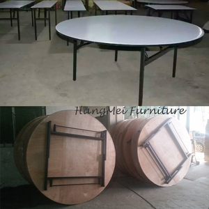 Design moderno PVC legno MFC MDF tavolo da pranzo pieghevole con gambe in acciaio per uso domestico Hotel o ristorante - Product Image 6
