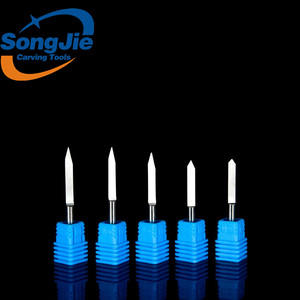 Chất lượng cao phẳng dưới phay Cutter End Mill khắc bits - Product Image 2