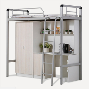 Litera de Metal con escalera/mesa para niños, muebles para Loft, escuela, litera, nuevo - Product Image 2