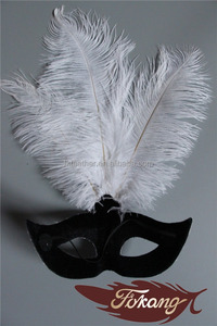Blanchis Motif Autruche Plume <span class=keywords><strong>Masque</strong></span> Et Mascarade <span class=keywords><strong>Masque</strong></span> Pour articles de Fête - Product Image 5