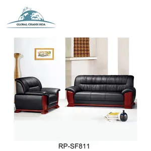 Moderne einzigartige design sofas einfache holz sofa set-design möbel büro sofa