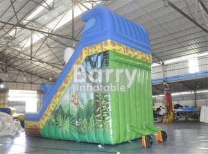 Nueva gran jirafa castillo inflable de diapositivas con impresión - Product Image 3