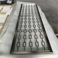 Découpe au Laser en acier inoxydable service grille décorative fenêtre porte en métal feuille coupee
