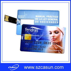 Custom pleine couleur impression usb carte, Usb carte de visite usb flash drive pour cadeau promotionnel - Product Image 1