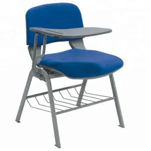 High-end Conference Cloth Chair Student Chair with Writing Pad School Chair Cushions Materials