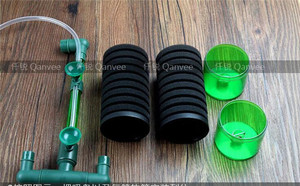 QS-200A máy bơm không khí treo phong cách sinh học miếng bọt biển lọc cho bể cá kích thước trên 60cm - Product Image 4