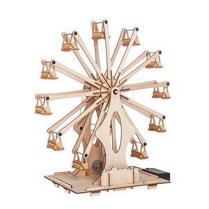 Stengel Katrol Gebouw Reuzenrad Model Diy Science Kits Speelgoed Unisex Voor Kinderen Diy Houten Puzzel Hout Educatief Speelgoed - Product Image 3