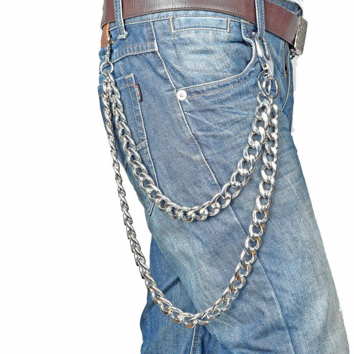 Key Chain Belt Alloy Hip Hop Accessory For Men Women