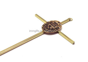 ไม้กางเขนโลหะแขวนพระเยซูสร้างแรงบันดาลใจทางศาสนา inri - Product Image 5